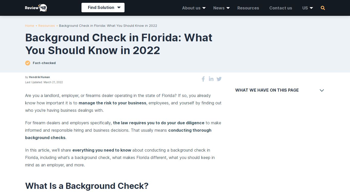 Background Check in Florida: What You Should Know in 2022 - Review42