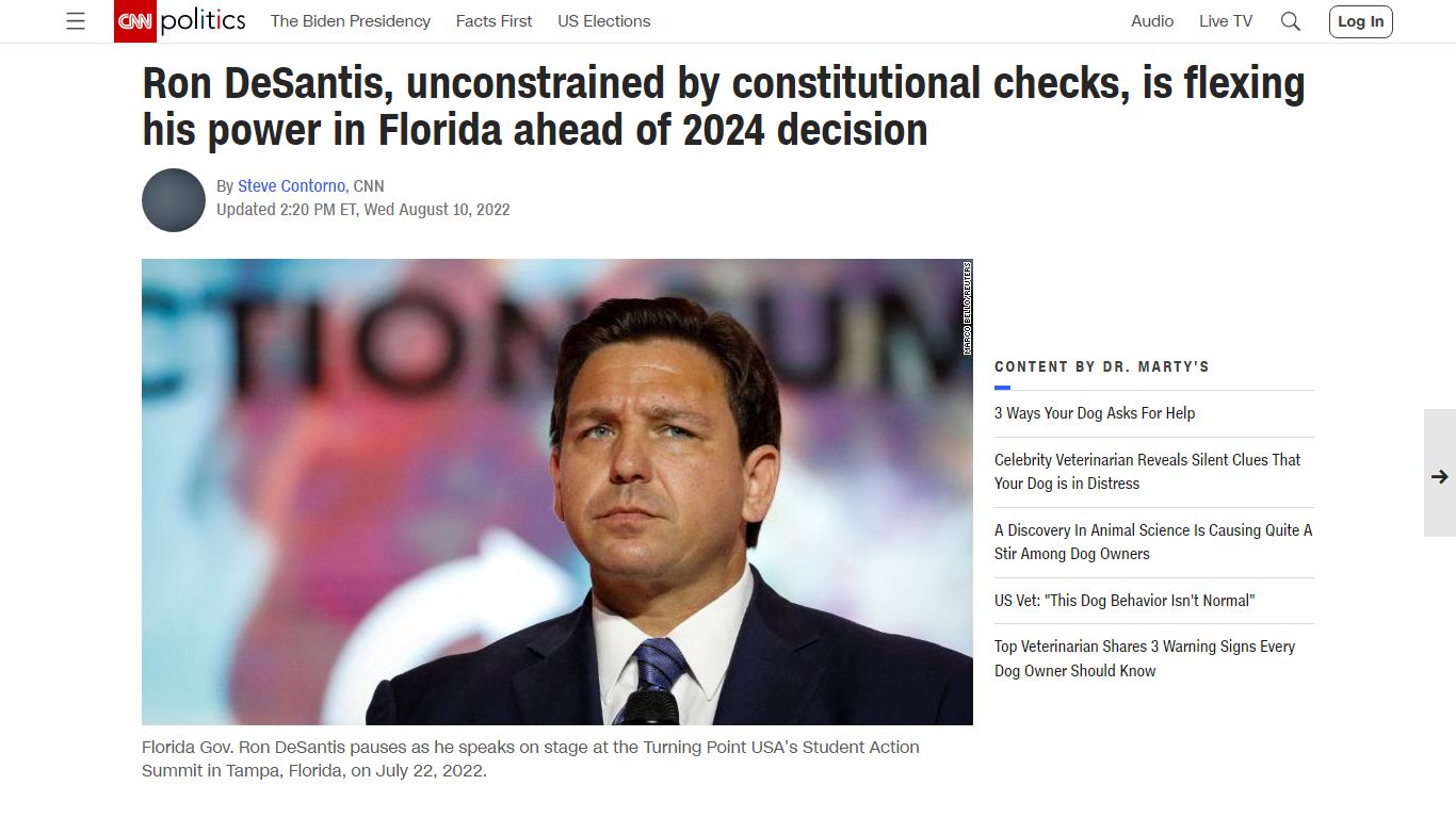 Ron DeSantis, unconstrained by constitutional checks, is flexing his ...